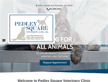 Tablet Screenshot of pedleysquarevet.com